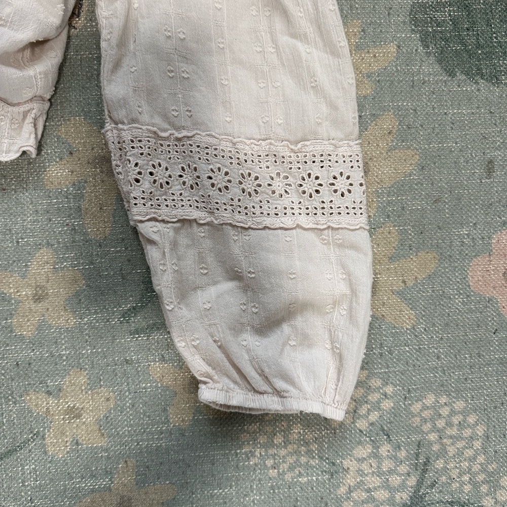Zara Beige Lace Top kids size 13/14 - Picture 5 of 5